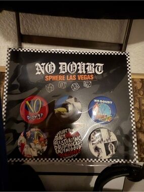 No Doubt at Sphere Las Vegas Button Set - Multicolor Pins